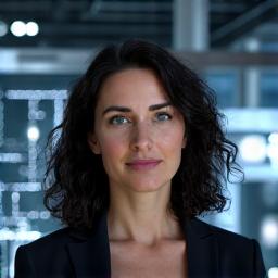 Portrait of Prof. Elena Vasquez, Chief Scientist