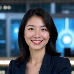 Portrait of Dr. Sarah Chen, CEO
