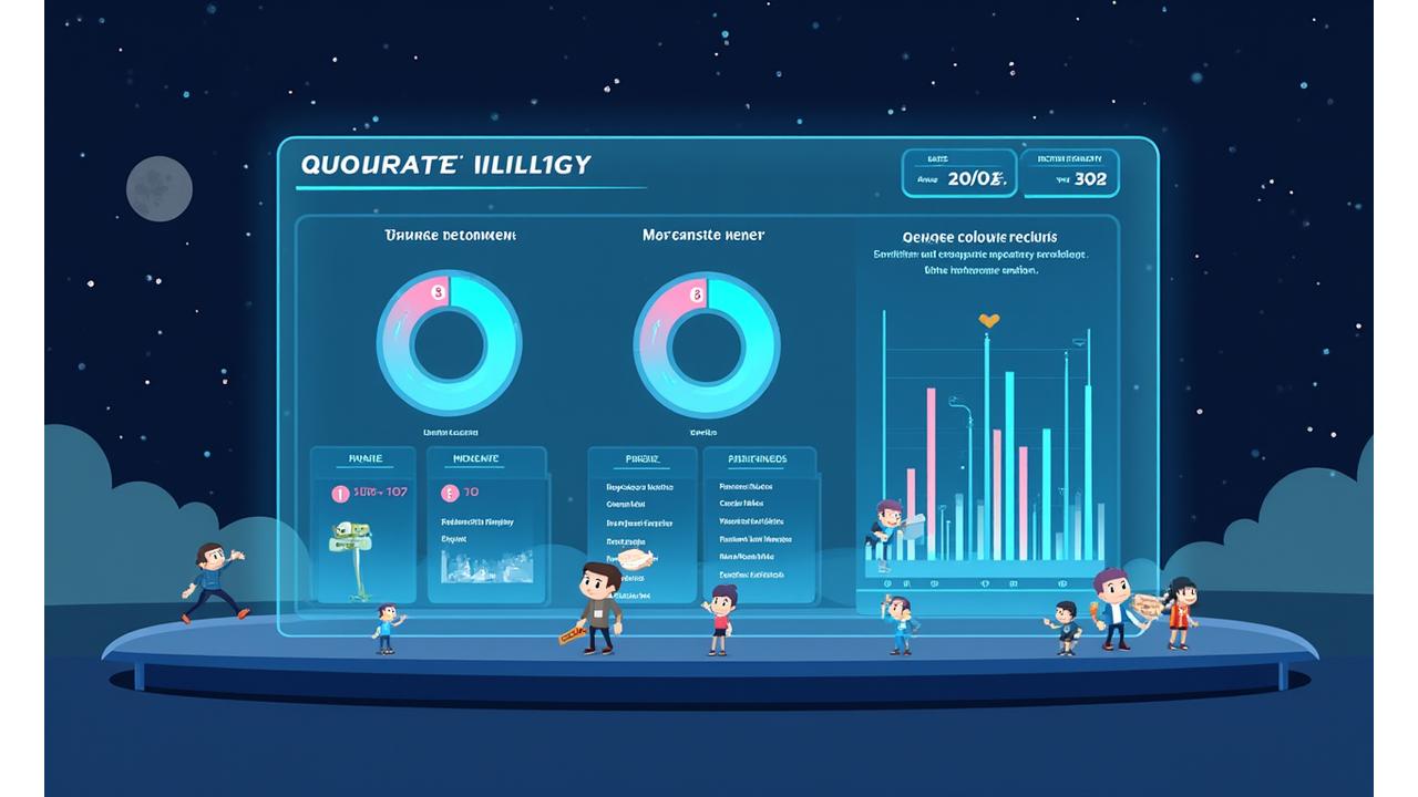 Interactive voting interface displaying quadratic voting results for resource allocation on a Martian colony, with diverse participant avatars.