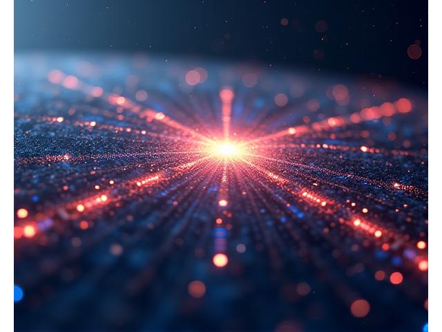 Abstract representation of secure data flowing through space, depicting various types of collected information like personal, financial, and technical data as glowing pathways.